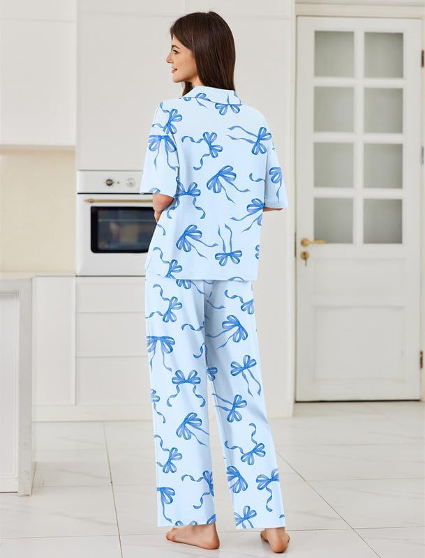 Women Button Down Sleepwear Short - Image 2